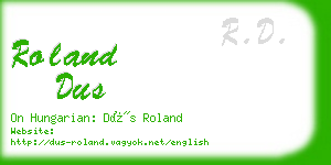 roland dus business card